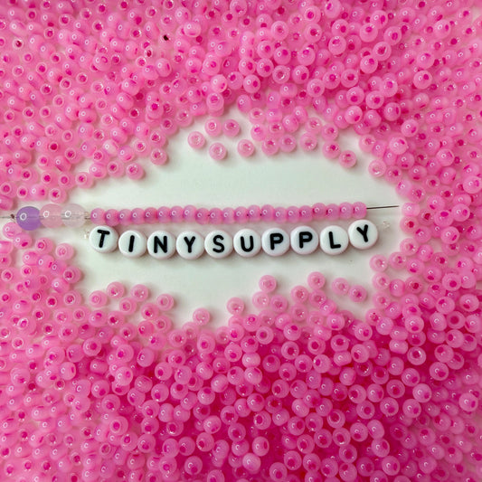 4MM 6/0 Imitation Cat Eye Seed Bead-Pearl Pink (02A-12)