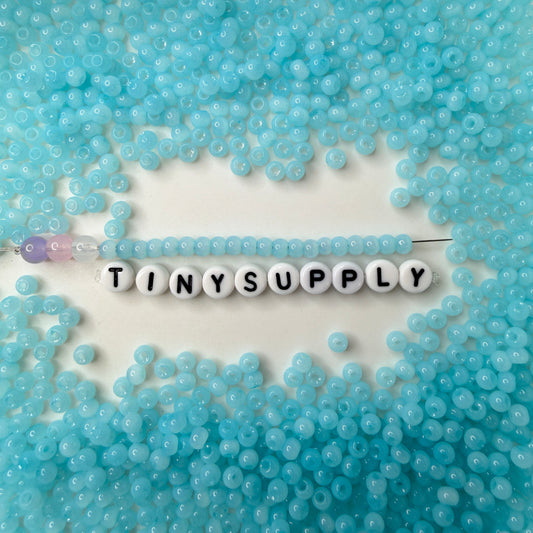 4MM 6/0 Imitation Cat Eye Seed Bead-Light Sky Blue (02A-06)