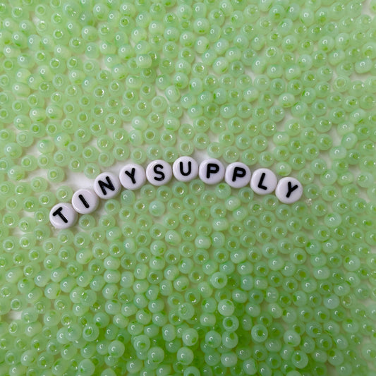 4MM 6/0 Imitation Cat Eye Seed Bead-Honeydew (02A-14)