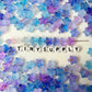 10MM Blue Purple Galaxy Color Paint Splattered Acrylic Star Beads