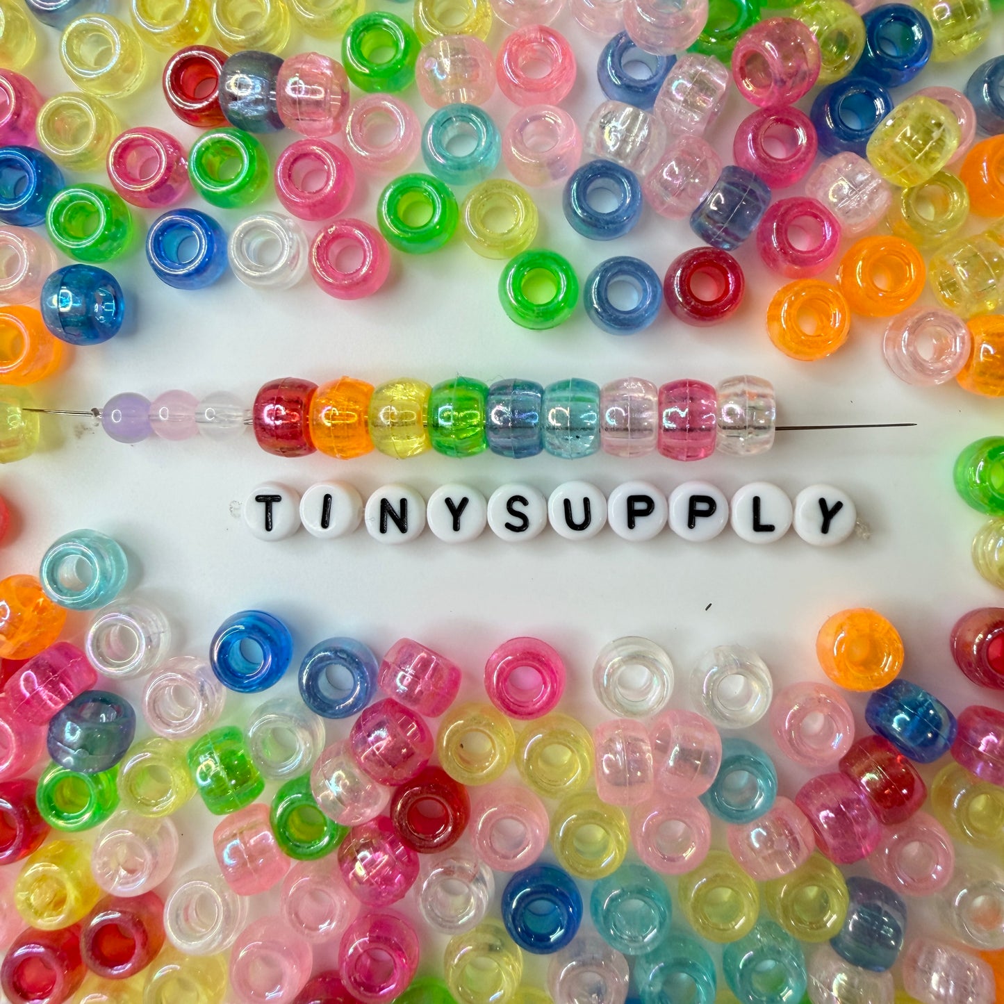9MM AB Pastel Translucent Themed Pony Bead Mix