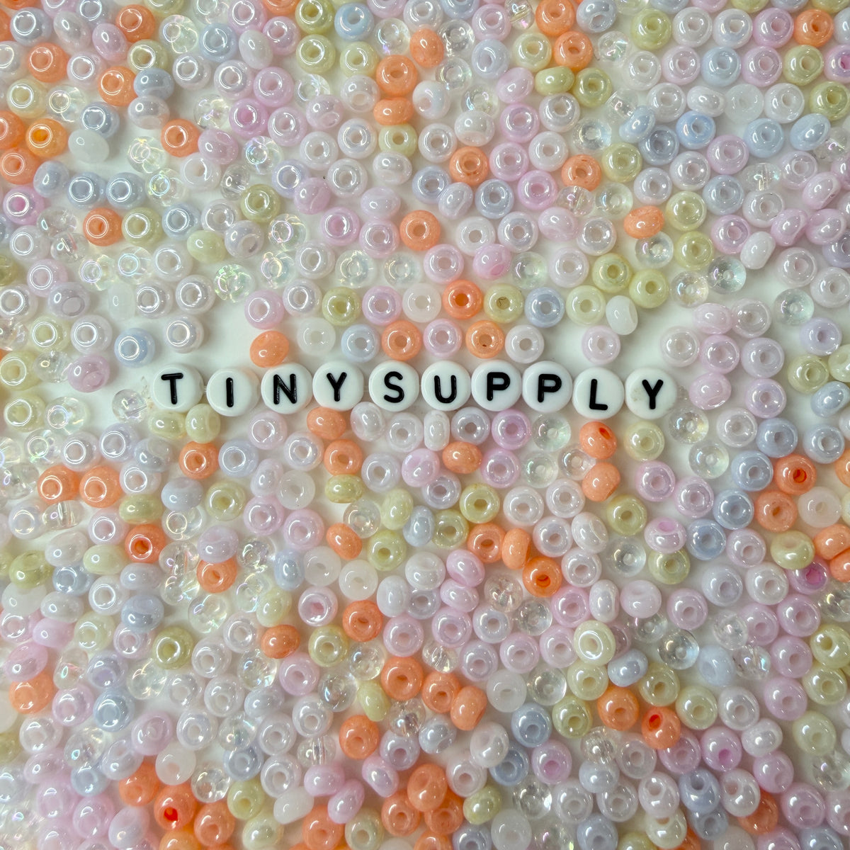 5MM Pearlescent Pastel Mix #2, Donut Glass Seed Bead (MK323-14)