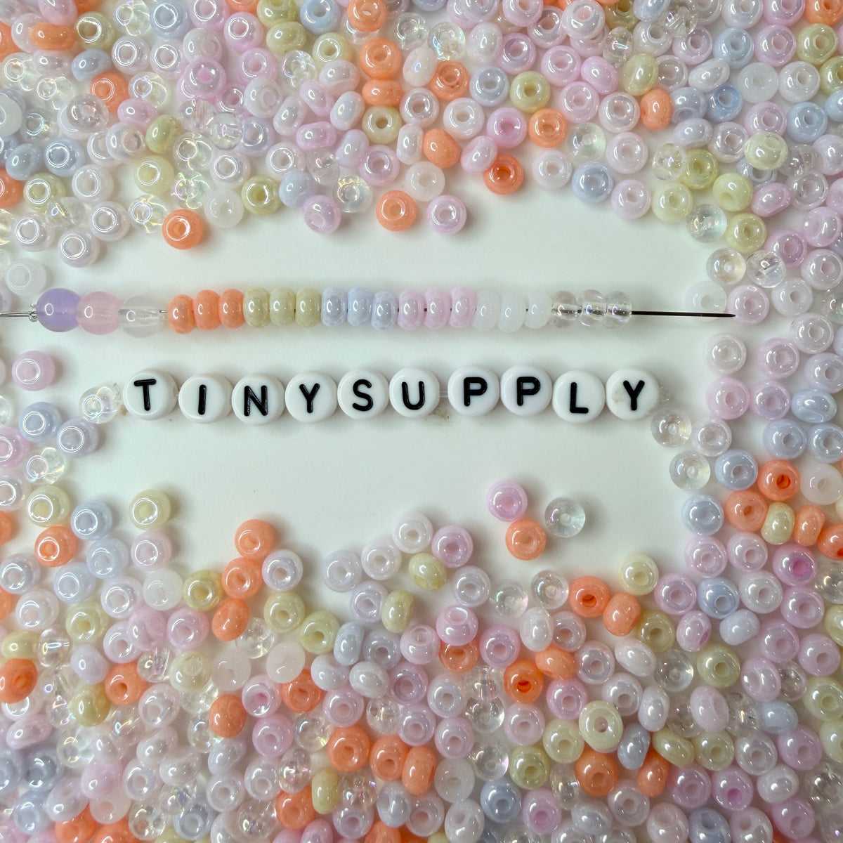 5MM Pearlescent Pastel Mix #2, Donut Glass Seed Bead (MK323-14)
