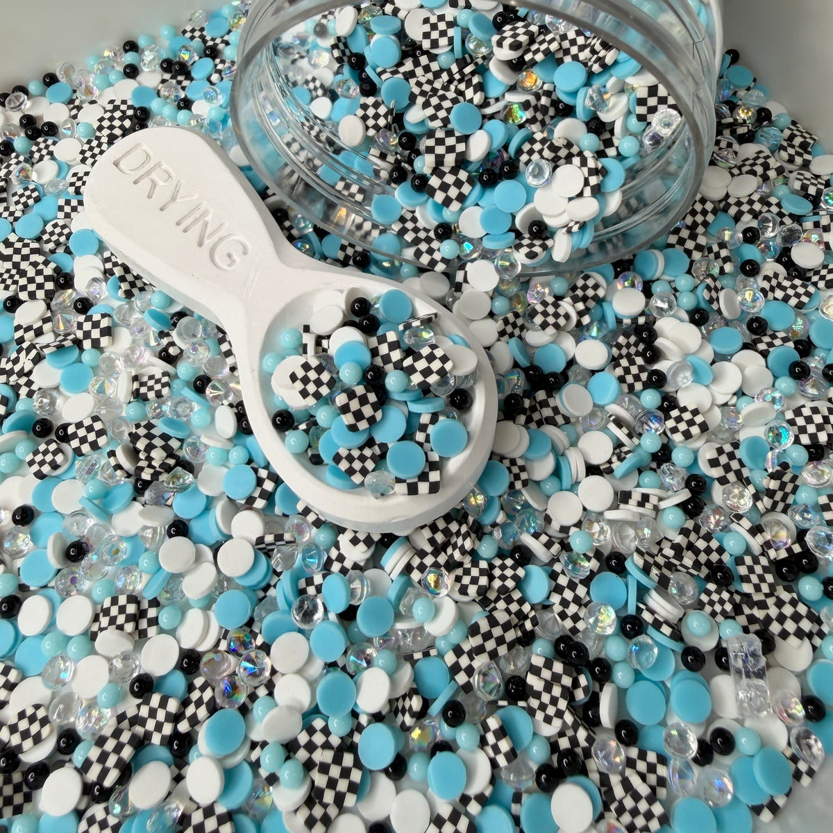 5MM Blue Finish Line Polymer Clay Sprinkle Mix (NOT EDIBLE) D54-24