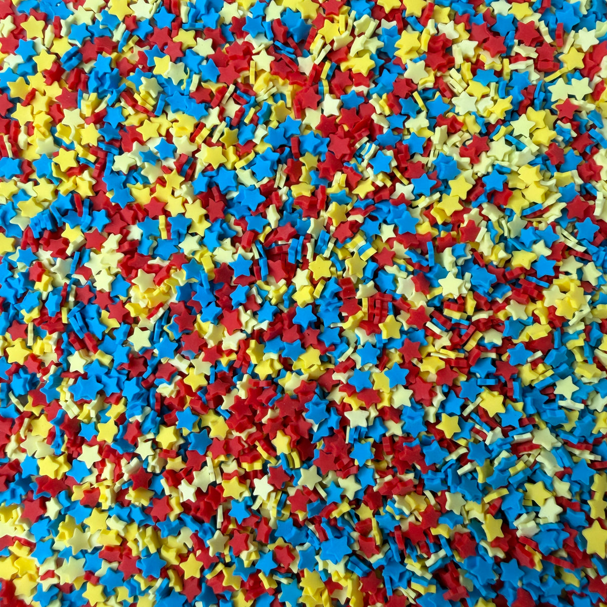 5MM Red Blue Yellow Star V2 Polymer Clay Sprinkle Mix (NOT EDIBLE) D55-22