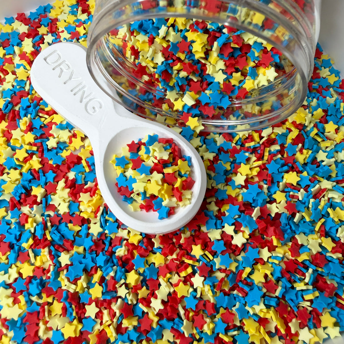 5MM Red Blue Yellow Star V2 Polymer Clay Sprinkle Mix (NOT EDIBLE) D55-22