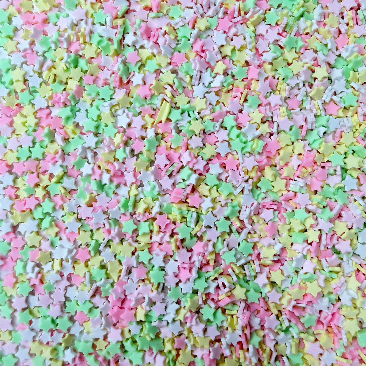 5MM Pink Green Yellow Star V2 Polymer Clay Sprinkle Mix (NOT EDIBLE) D55-23