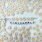 11MM White Daisy Flower Acrylic Bead