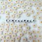 11MM White Daisy Flower Acrylic Bead
