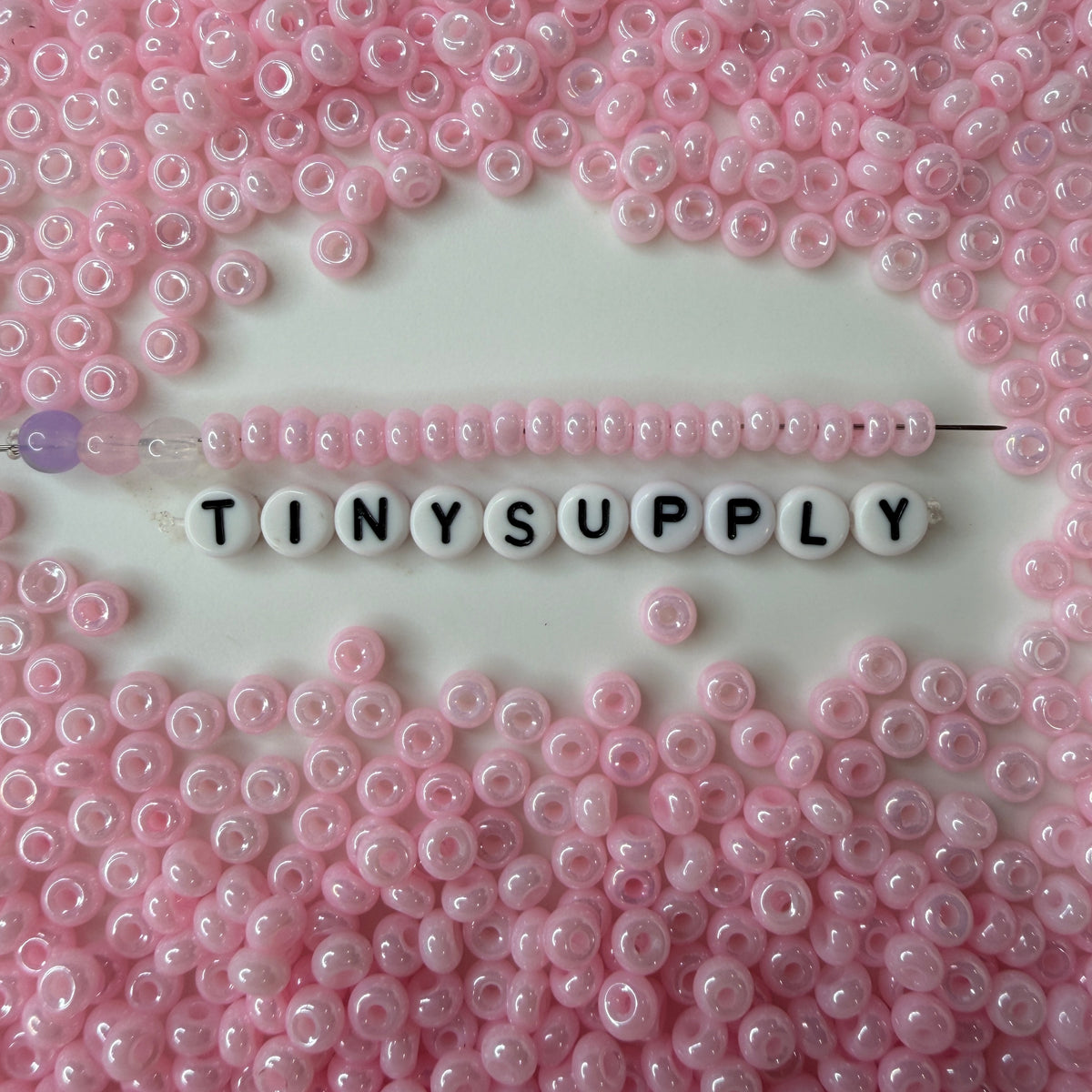 5MM Pearlescent Pastel Bright Pink, Donut Glass Seed Bead (MK323-09)