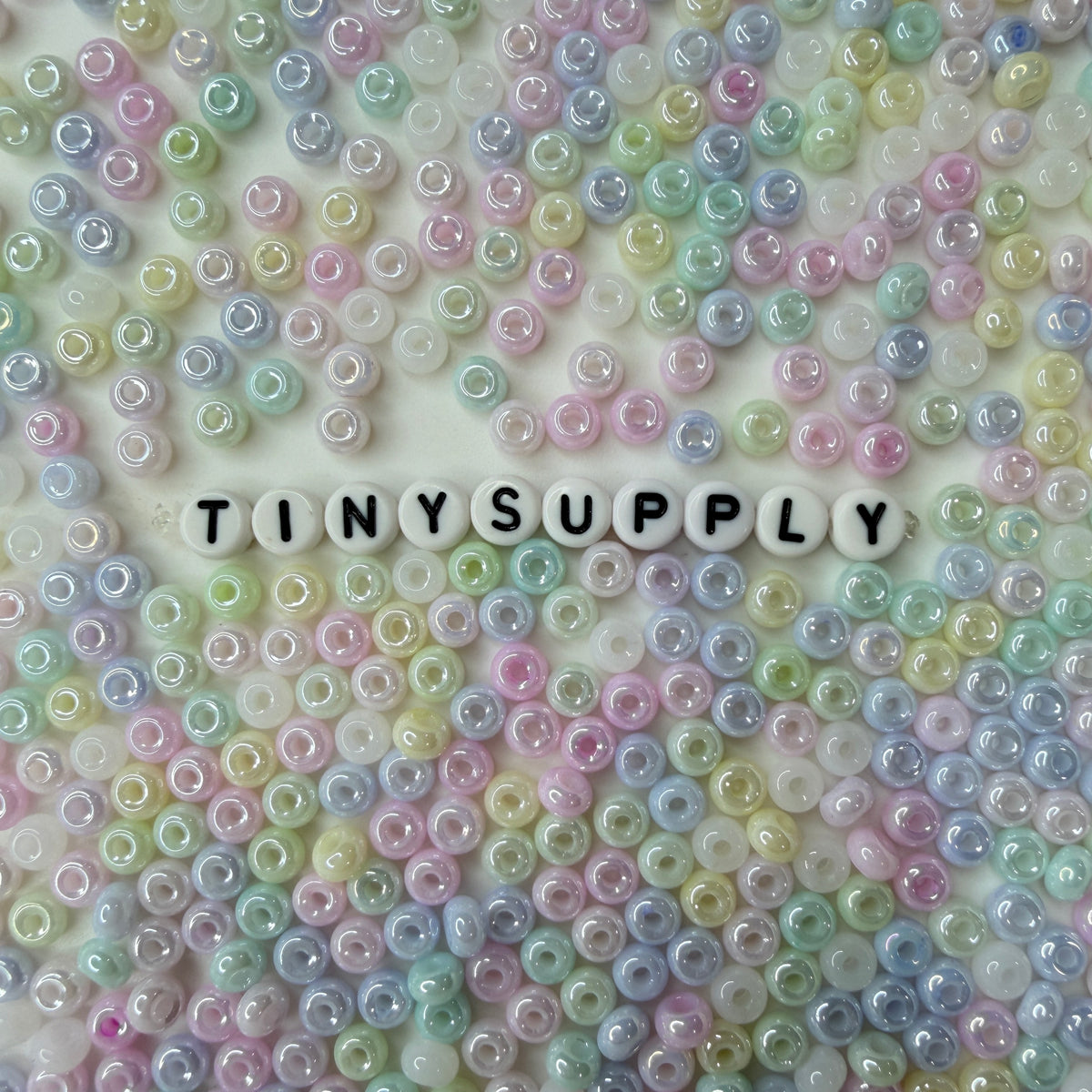 5MM Pearlescent Pastel Mix, Donut Glass Seed Bead (MK323-06)