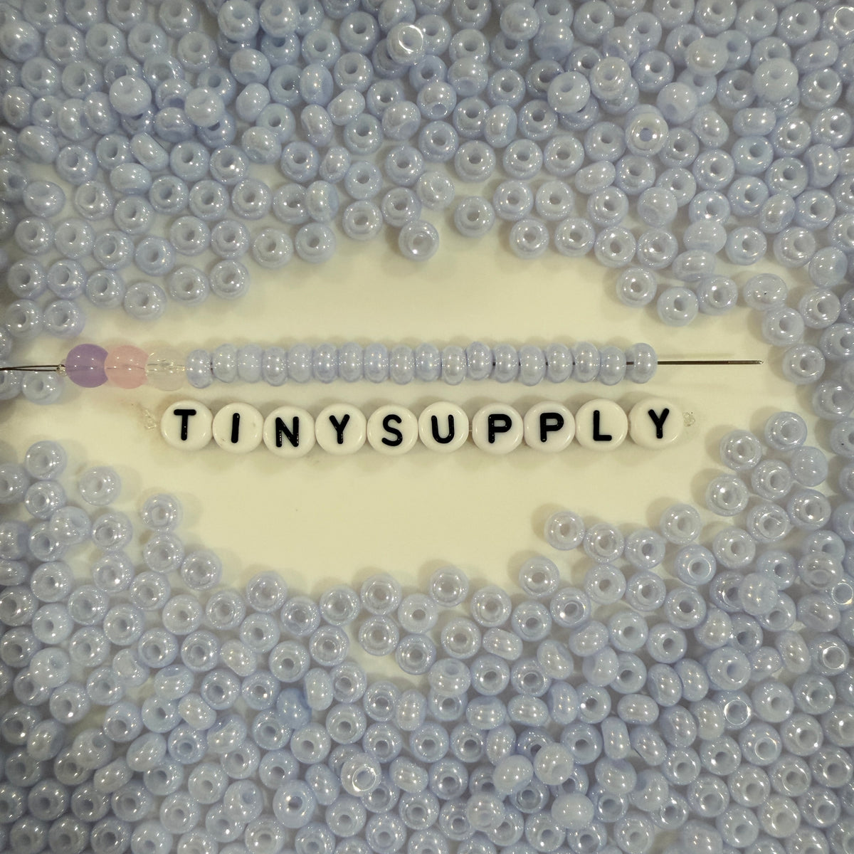 5MM Pearlescent Pastel Periwinkle, Donut Glass Seed Bead (MK323-05)