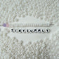 5MM Pearlescent Pastel White, Donut Glass Seed Bead (MK323-04)
