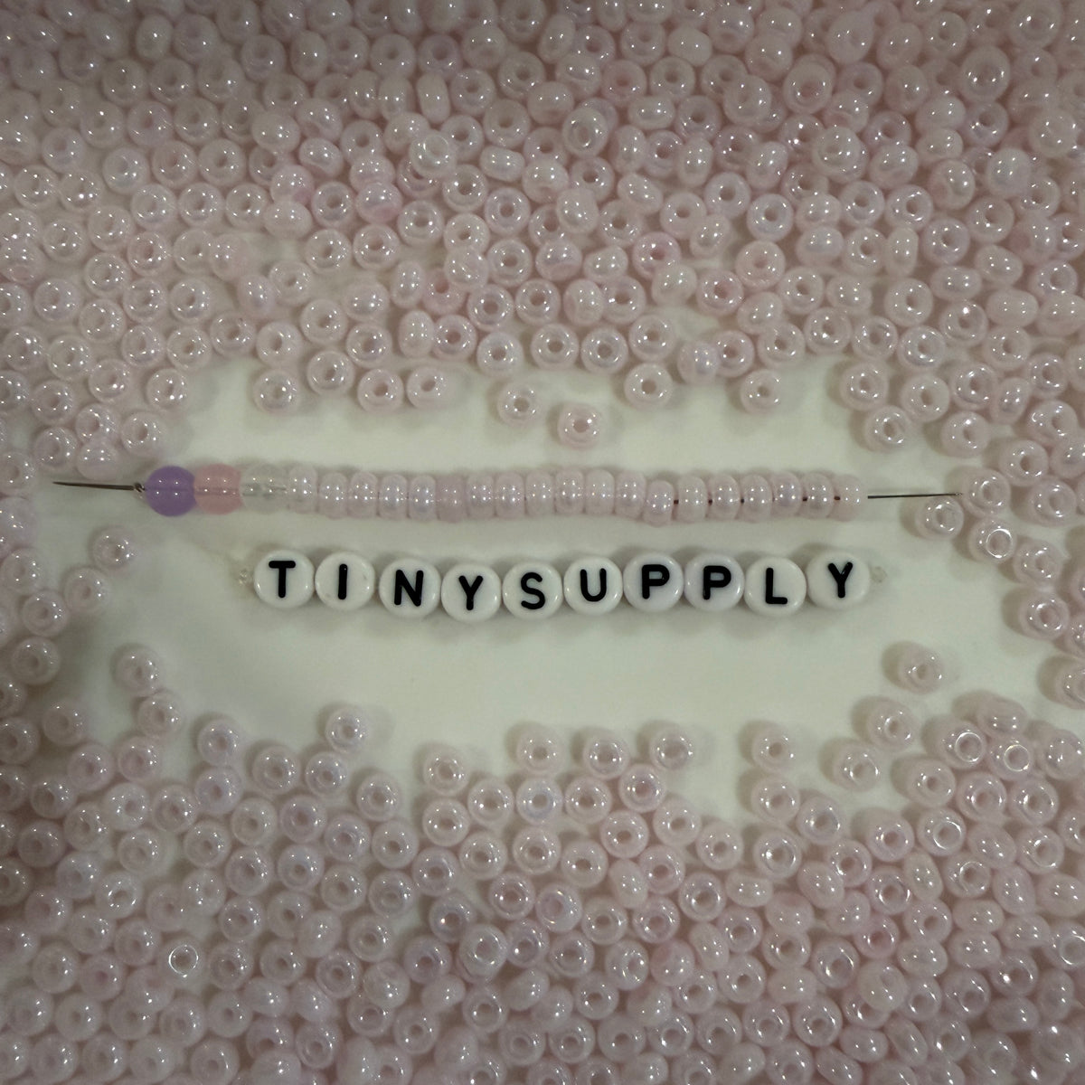 5MM Pearlescent Pastel Light Pink, Donut Glass Seed Bead (MK323-03)