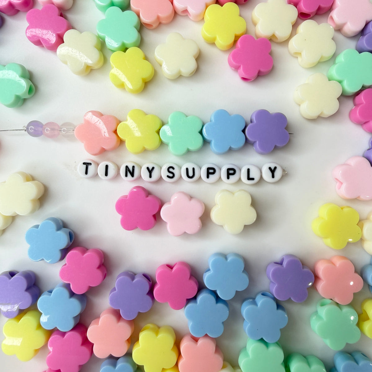 14MM Pastel Acrylic Jumbo Flower Bead