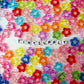 13MM Mixed Color Translucent Flower Themed Acrylic Bead