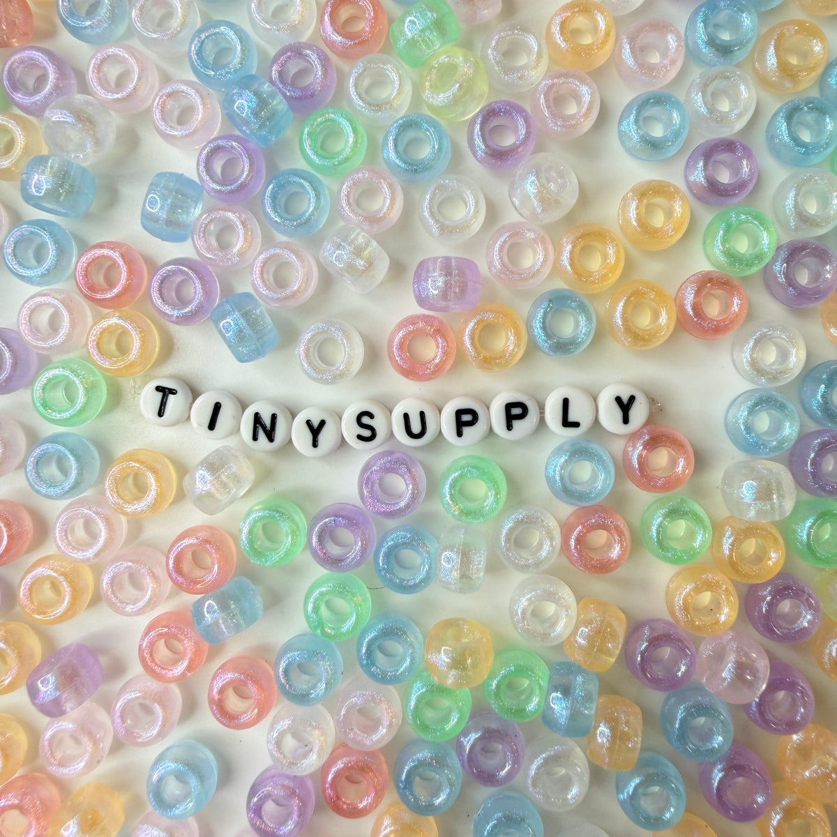 9MM Pastel Translucent Themed Pony Bead Mix