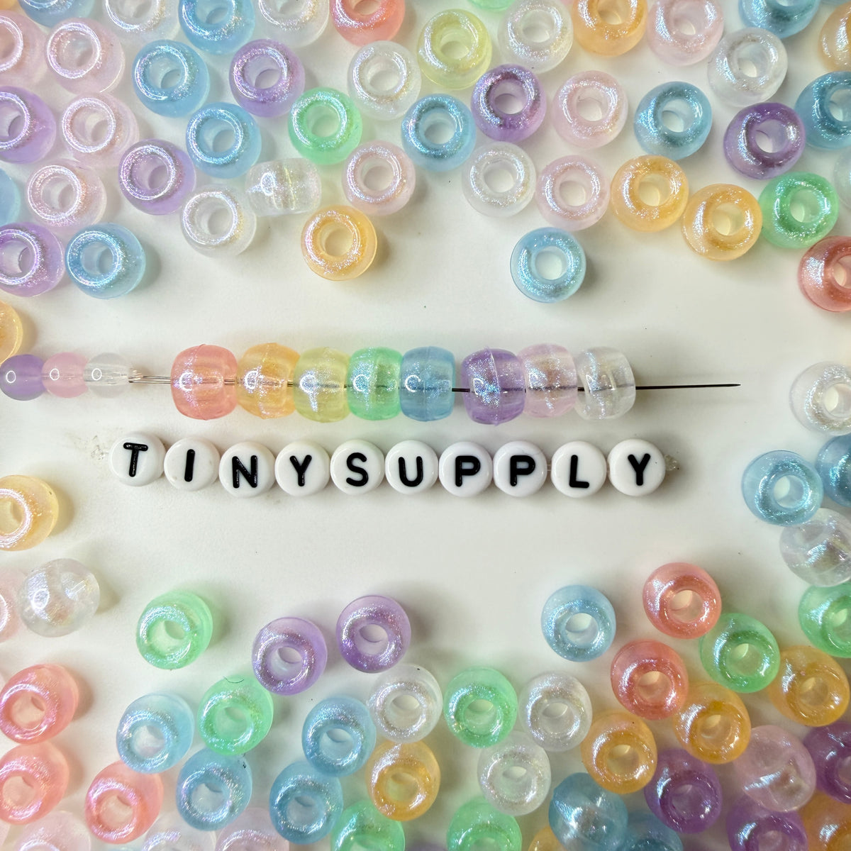 9MM Pastel Translucent Themed Pony Bead Mix