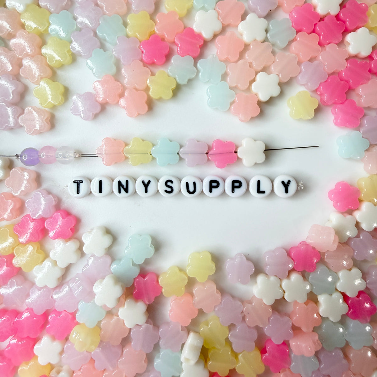 14MM Pastel Jelly Acrylic Flower Bead (an14)