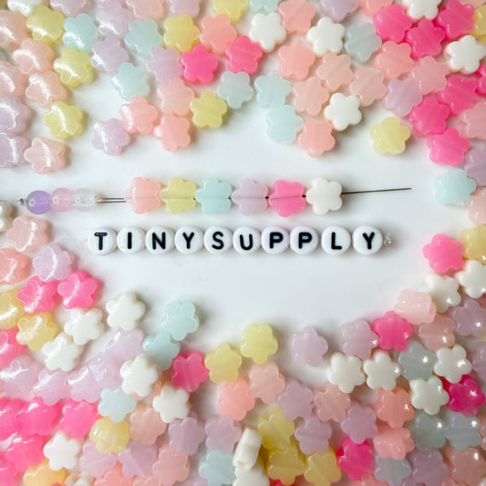 14MM Pastel Jelly Acrylic Flower Bead