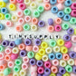 9MM Pastel Acrylic Pony Beads