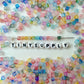 4MM Mixed Color Matte Acrylic Cube Beads