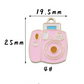25MM Pink Bunny Rabbit Themed Instant Camera Enamel Charm