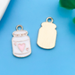 Drink with heart Oil Drop Style Pendant Charm (9x17mm)