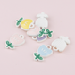 17MM Cute Pastel Tulip Flower Enamel Charms