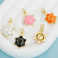 19MM Gold Plated Turtle Charm with Colored Enamel Shell