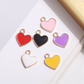 13MM Heart Enamel Charm (Red, White, or Black)