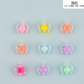 5 Petal Flower Shaped Acrylic Spacer Beads