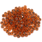 Translucent ORANGE, Black Letter A-Z Alphabet Individual Beads (7MM)