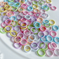 8MM Pastel Macaron or Solid Color Iron Painted Jump Rings