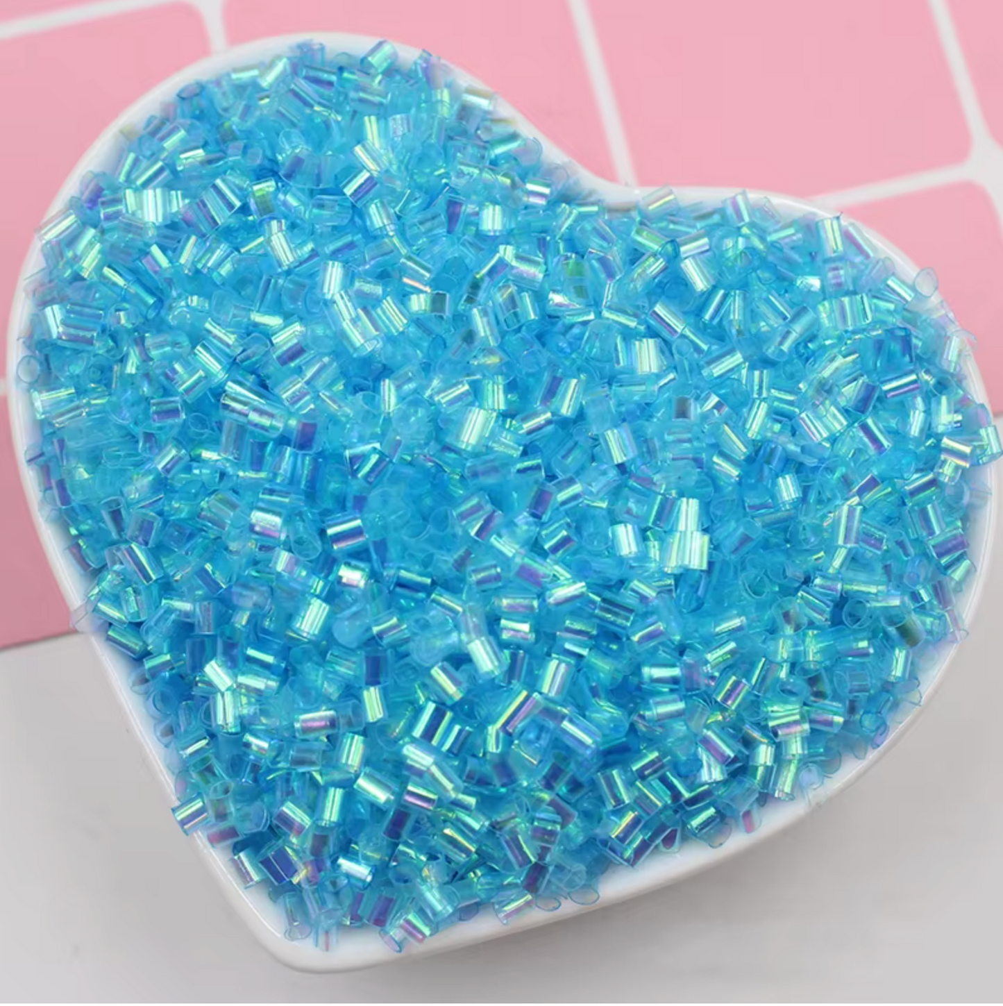 FAKE Blue Iridescent Crispy Bingsu Beads