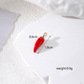 Hot Chili Pepper Themed Enamel Charm (1.9cm x 0.5cm)
