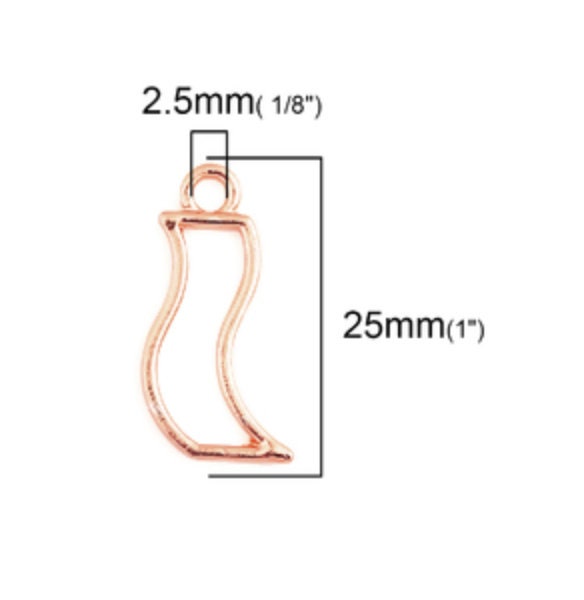 Rose Gold Ribbon Open Back Bezel Frame