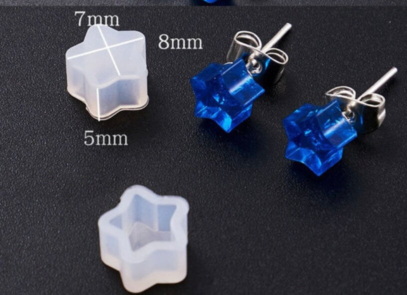 Mini Star Shaped Silicone Earring Molds