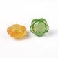 Mixed Colors Transparent Acrylic Faceted Rainbow Flower Spacer Beads (13MM)