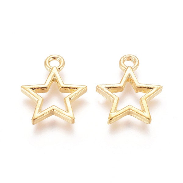 Open Back Bezel Star Charm (15MM)