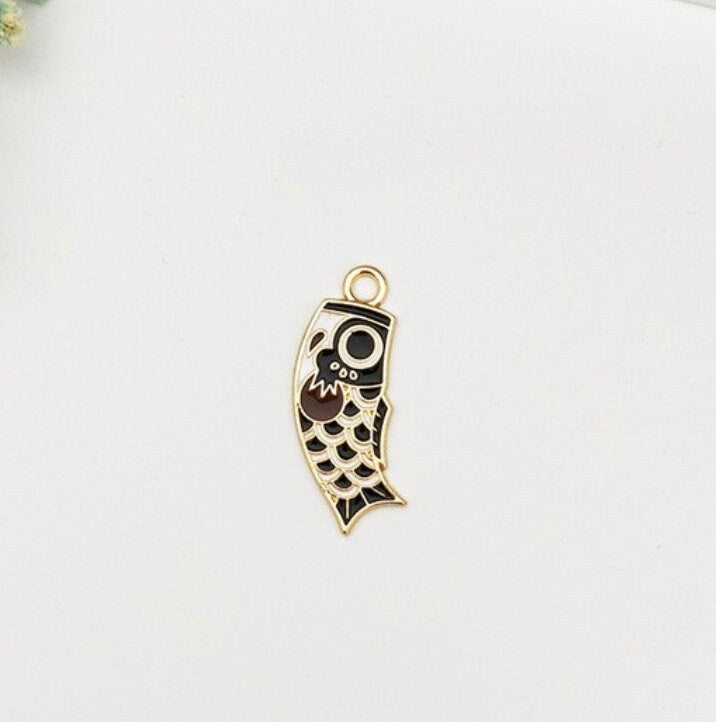 Cute Japanese Fish Kite Charm (13mm x 33mm)