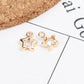 18K GOLD PLATED Star Charm with Rhinestone (6MM x 8MM)