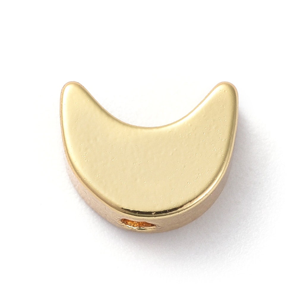 Gold Moon Charm 18K Gold Filled Charm (5.5MM x 6.9MM)