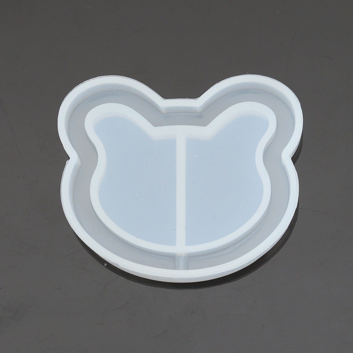 Bear Head Shaker Charm Silicone Mold