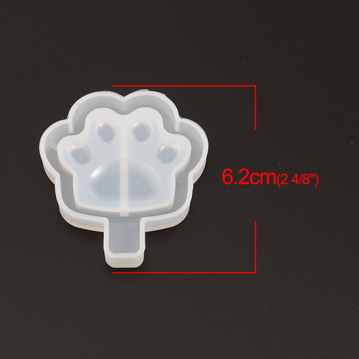 Cat Paw Popsicle Ice Cream Shaker Charm Silicone Mold