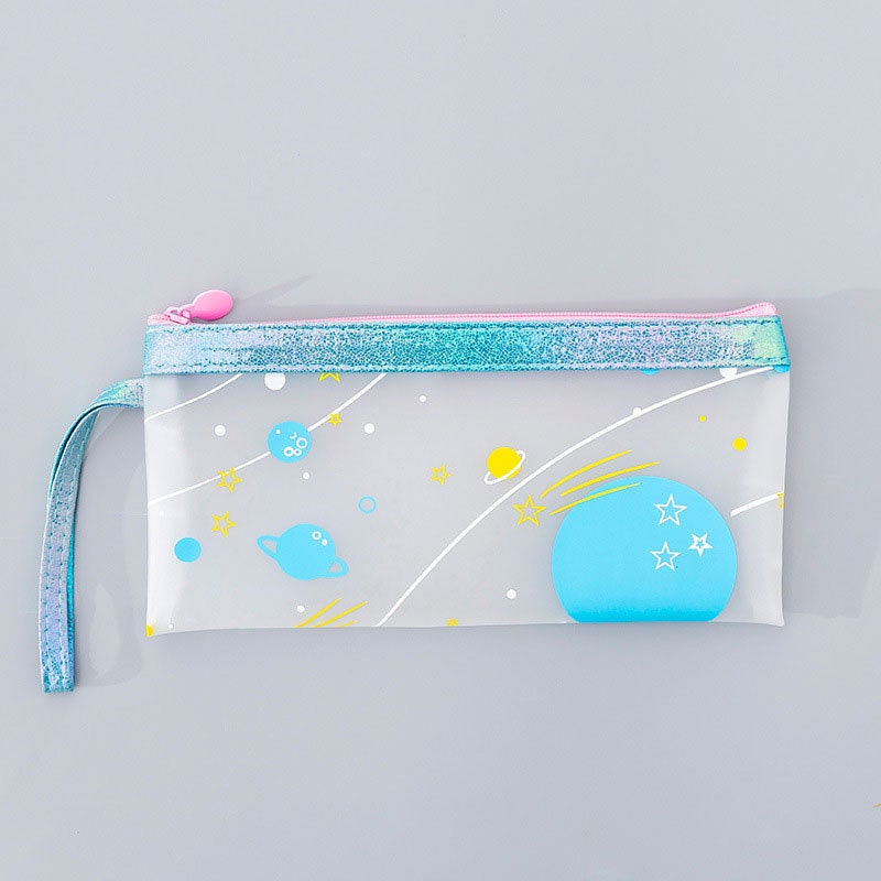 Cute Galaxy Themed Plastic Pen Case Pencil Case School