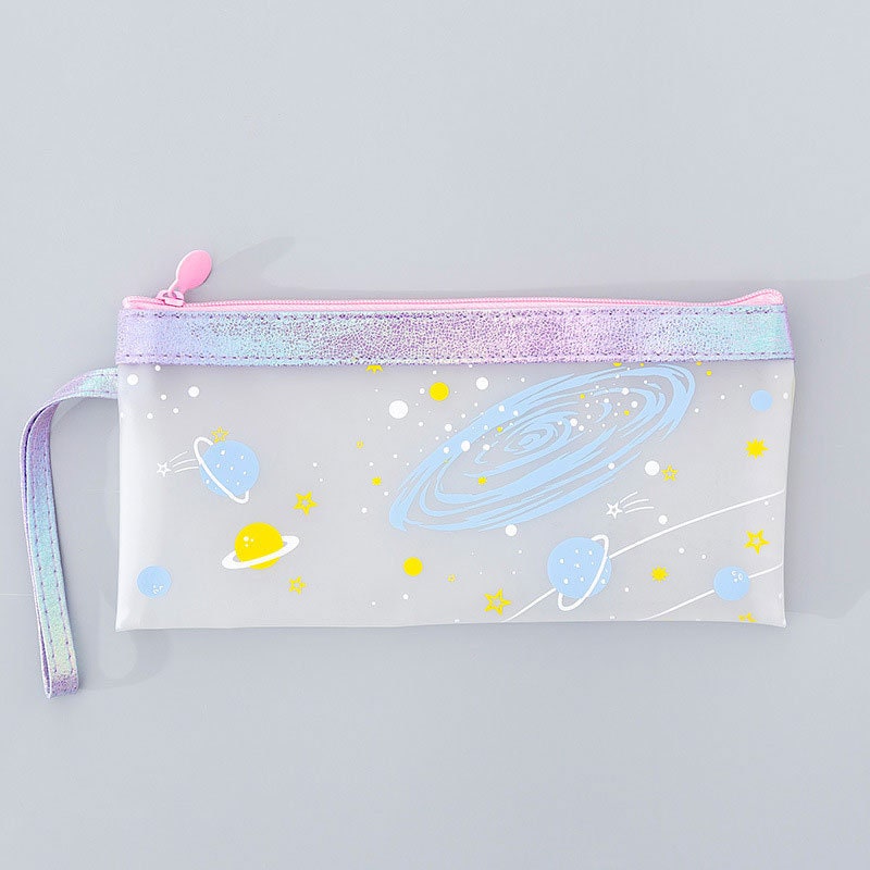 Cute Galaxy Themed Plastic Pen Case Pencil Case School