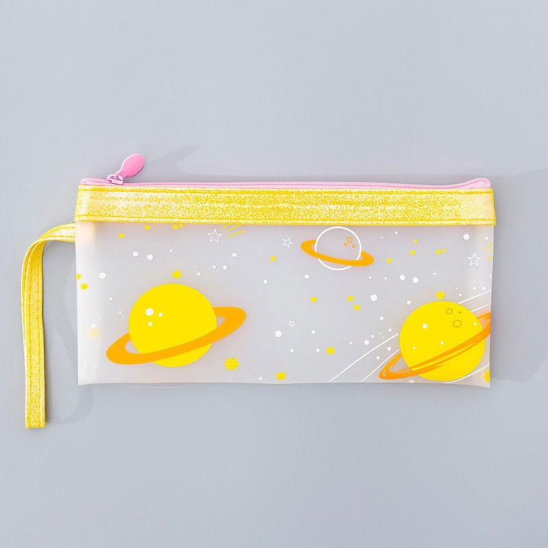 Cute Galaxy Themed Plastic Pen Case Pencil Case School