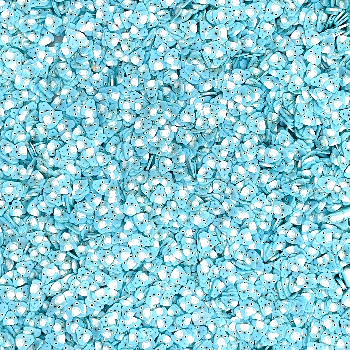 FAKE 5MM/10MM Blue Cat Animal Polymer Clay Sprinkles (NOT EDIBLE) D34-03