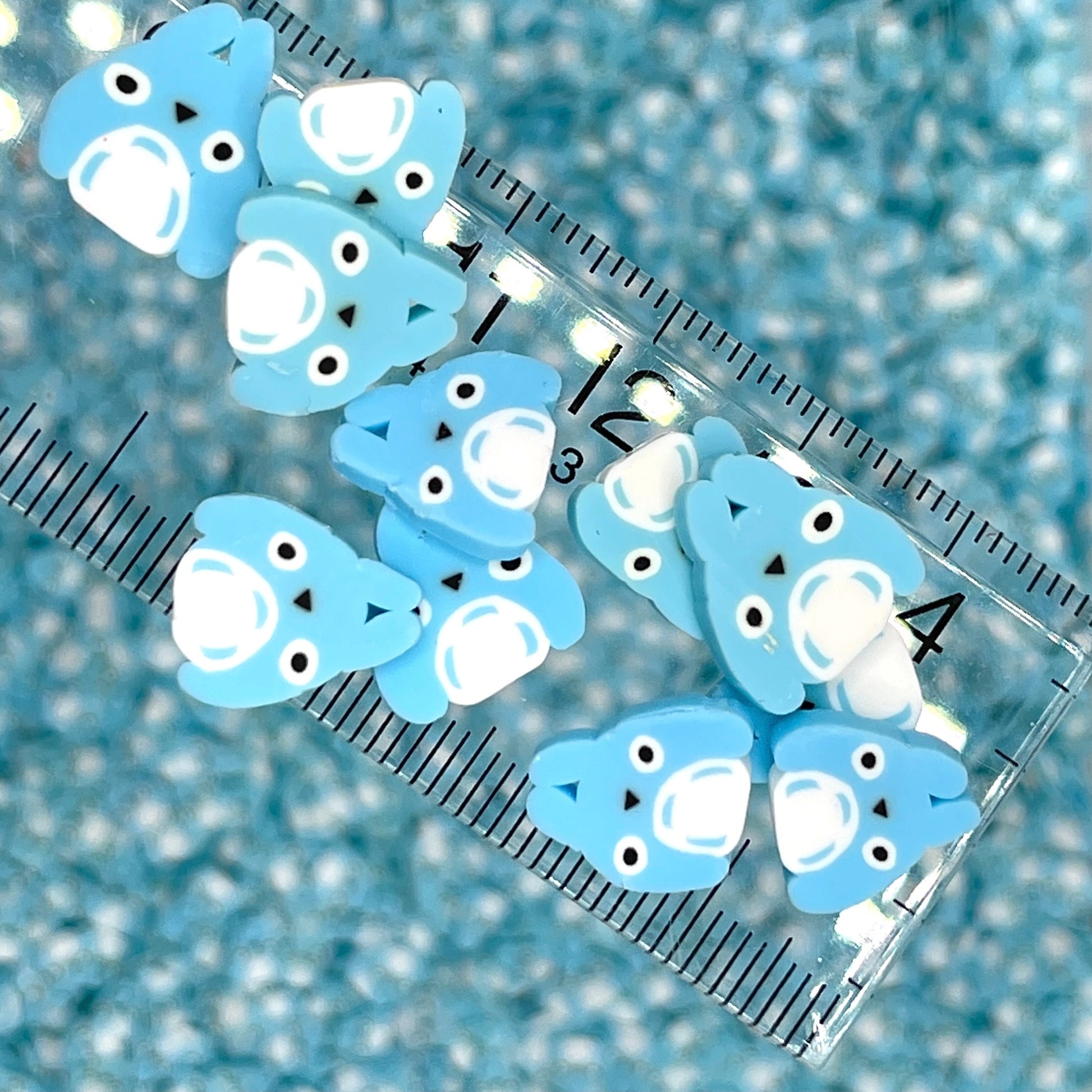 FAKE 5MM/10MM Blue Cat Animal Polymer Clay Sprinkles (NOT EDIBLE) D34-03